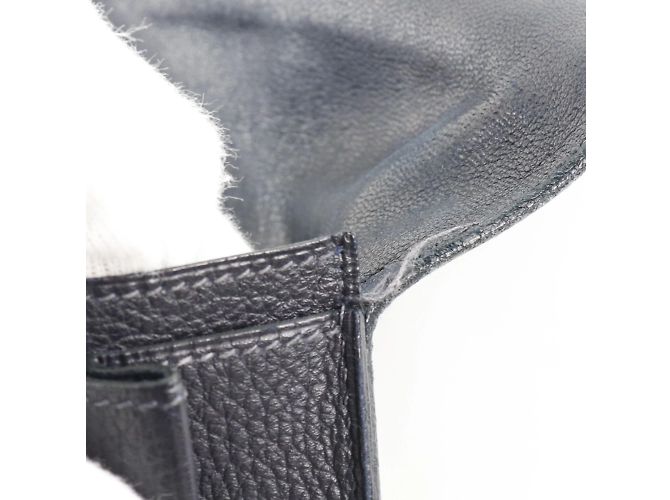 Hermès Hermes Dogon GM Togo Langbörse Marineblau - Ansicht 7
