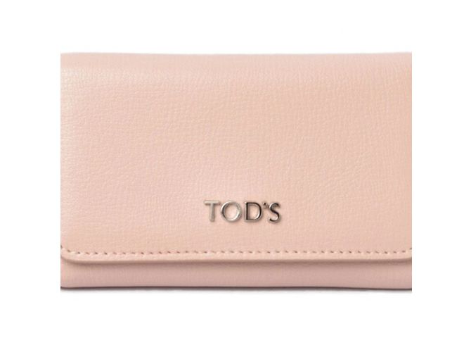 Chaveiro de couro Tod's em rosa claro - vista 7