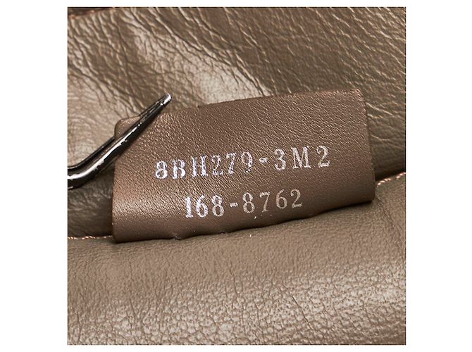 Borsa in pelle blu Fendi 3Jours - vista 7