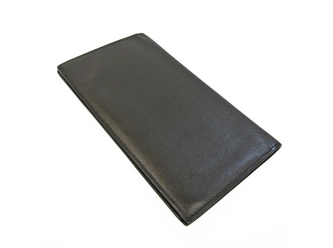Silk In Hermès Cartera larga de seda twill en cuero Hermes Citizen Gris - vista 2