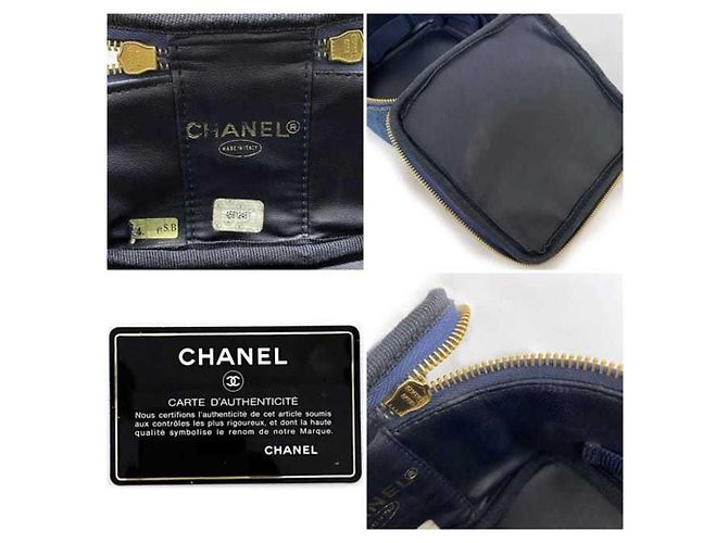 Borsa a mano in denim Chanel Borsa Vanity - vista 10