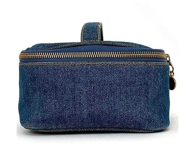 Borsa a mano in denim Chanel Borsa Vanity - vista 2