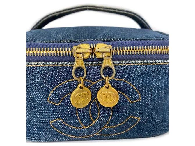 Borsa a mano in denim Chanel Borsa Vanity - vista 8