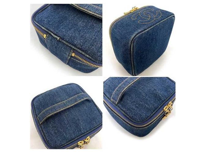 Borsa a mano in denim Chanel Borsa Vanity - vista 9