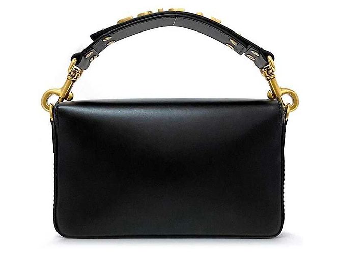 Clutch in pelle nera Christian Dior Nero - vista 4
