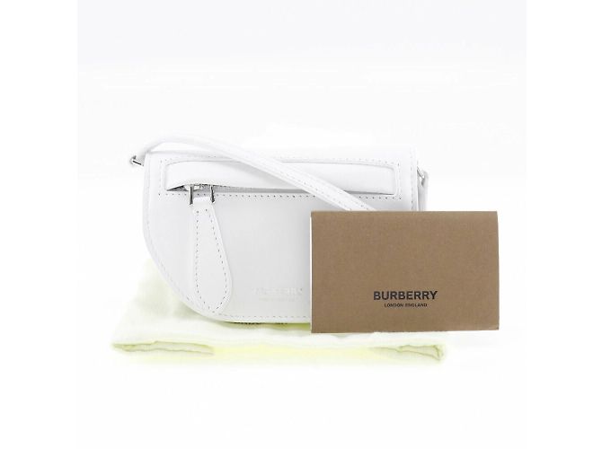 Borsa a Spalla Olympia Mini di Burberry Bianco - vista 9