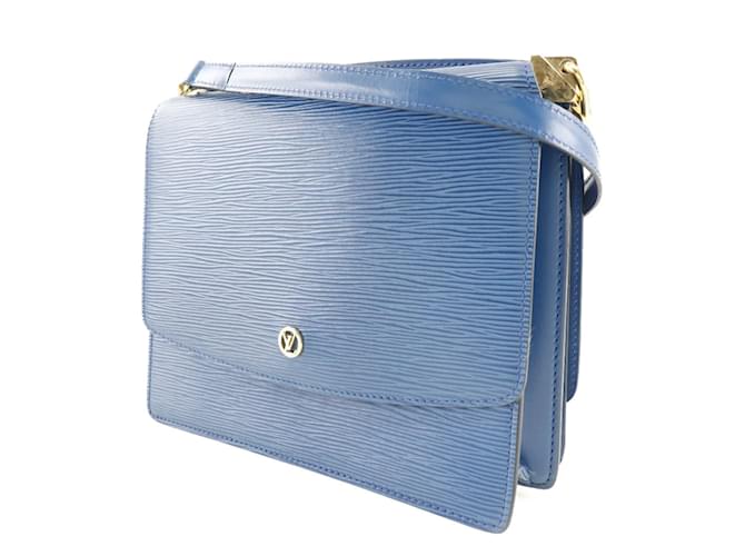 Borsa a Spalla Louis Vuitton Grenelle Blu - vista 2