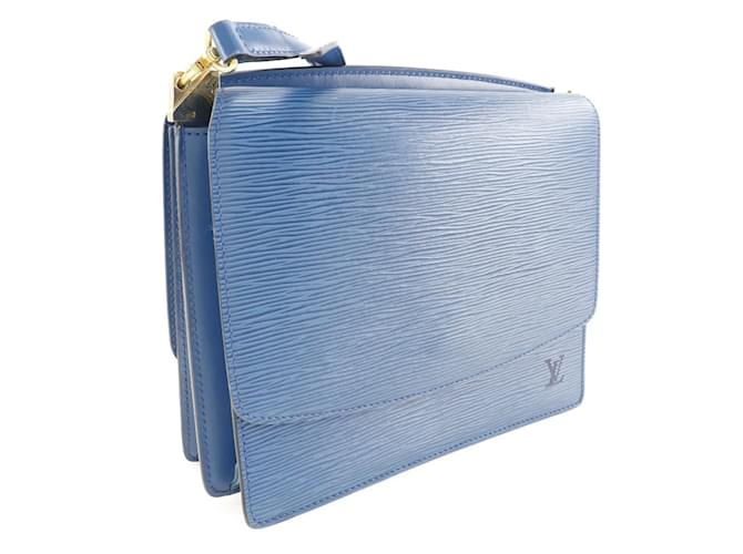 Borsa a Spalla Louis Vuitton Grenelle Blu - vista 3