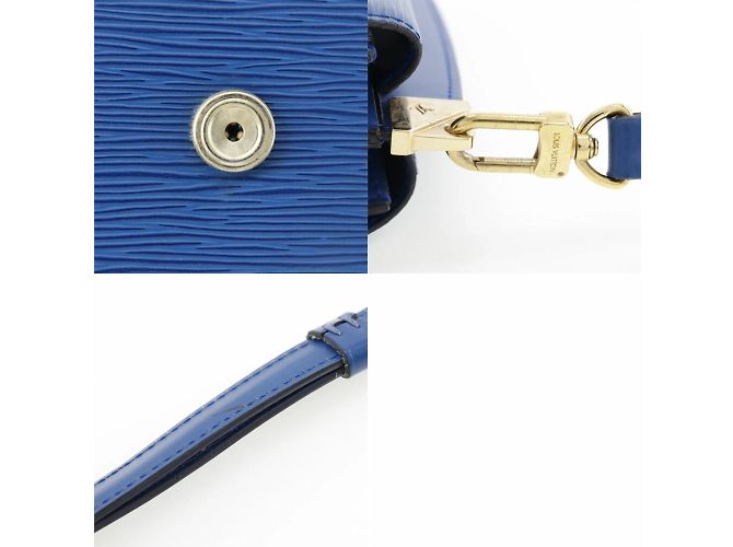 Borsa a Spalla Louis Vuitton Grenelle Blu - vista 8