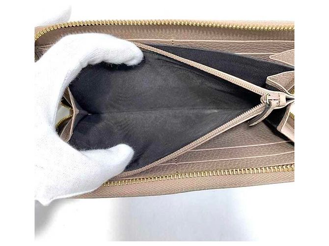 Marmont Cartera larga de cuero rosa beige Gucci - vista 6