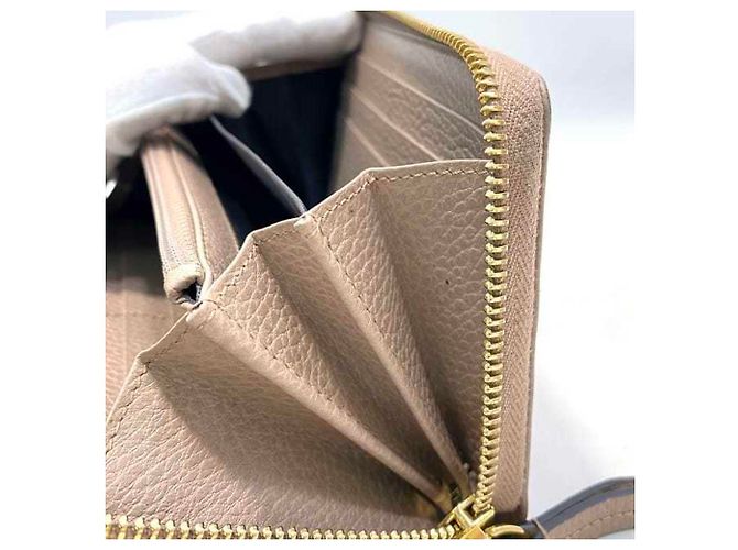 Marmont Cartera larga de cuero rosa beige Gucci - vista 8