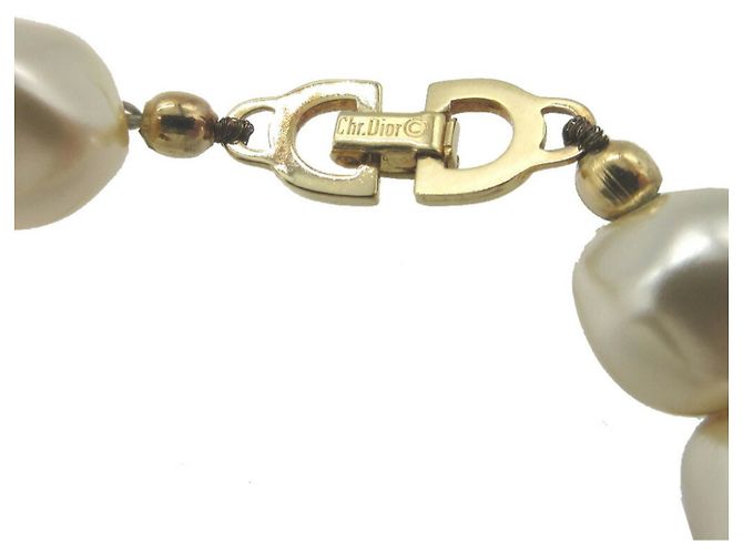 Collana oro e bianco Christian Dior D'oro - vista 3