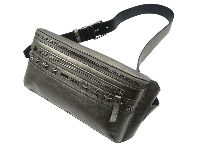 Bolsa de couro com estrelas Jimmy Choo Metálico - vista 3