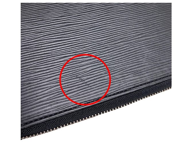 Louis Vuitton Noir Epi Zippy Organizer Black - view 11