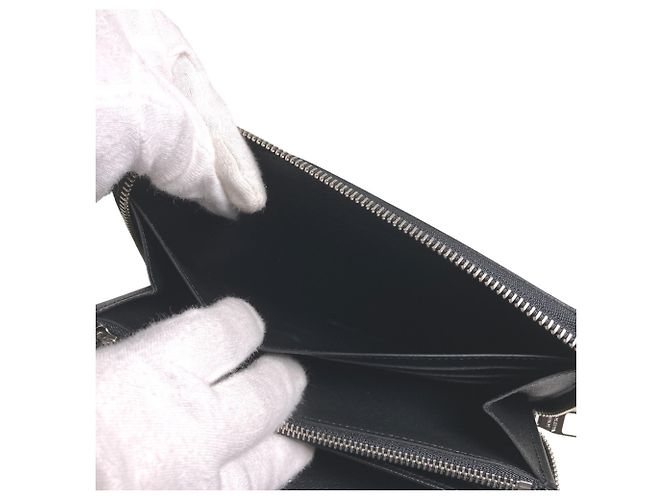 Louis Vuitton Noir Epi Zippy Organizer Black - view 14