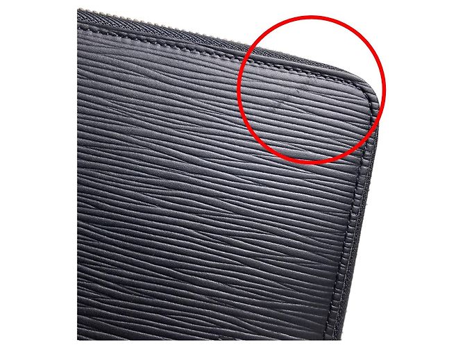 Louis Vuitton Noir Epi Zippy Organizer Black - view 9
