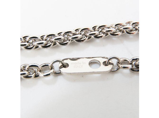 Collana Louis Vuitton Colliersquard LV Strass Argento - vista 6