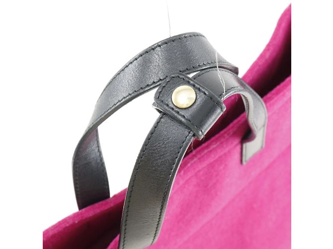 Borsa tote nera e rosa Saint Laurent Nero - vista 8