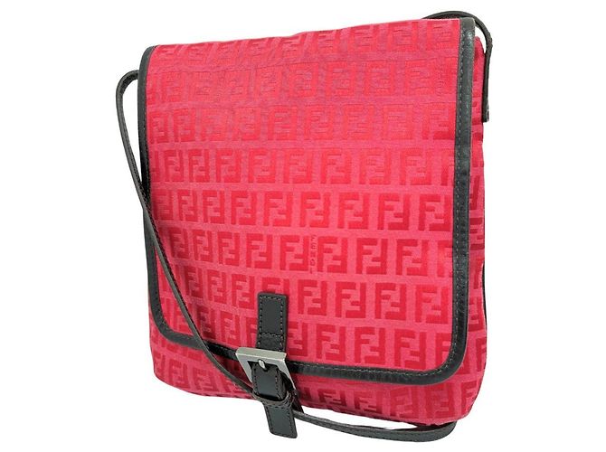 Borsa a Spalla Fendi Zucca Rosa - vista 2