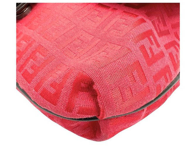 Borsa a Spalla Fendi Zucca Rosa - vista 4