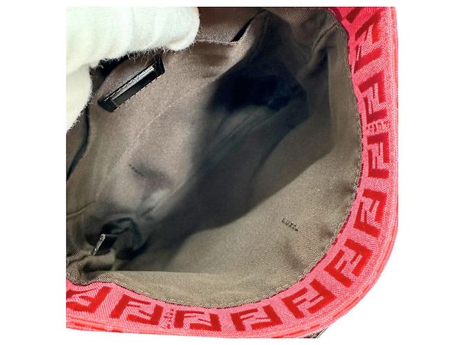 Borsa a Spalla Fendi Zucca Rosa - vista 5