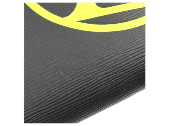 Borsa Clutch Pochette Jules GM Louis Vuitton Nero Giallo - vista 6