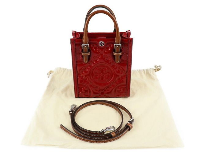 Borsa a mano Tory Burch T Monogram Mini Puffy Tote - vista 9