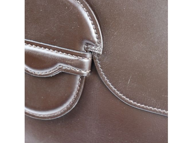 Hermès Borsa a tracolla Hermes Faco GM 35 Marrone scuro - vista 7