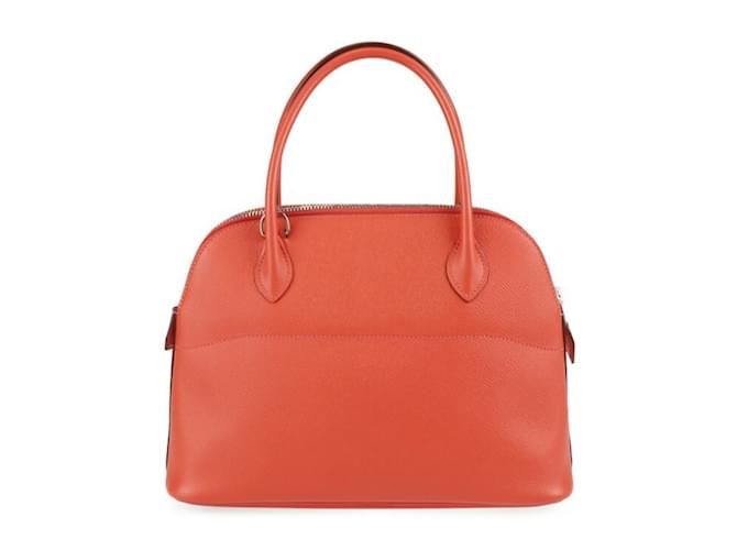 Hermès Borsa Hermes Bolide 27 Rosa Rosso - vista 3