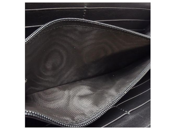 Gucci Schwarze Leder Lange Brieftasche - Ansicht 5