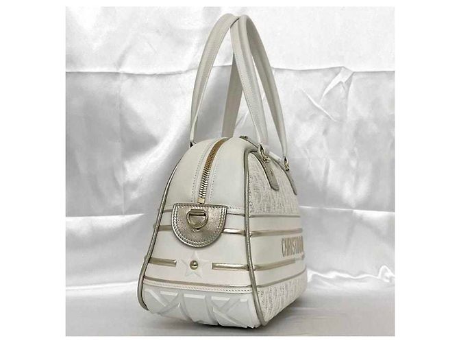 Borsa Boston Trotter Christian Dior Bianco - vista 3