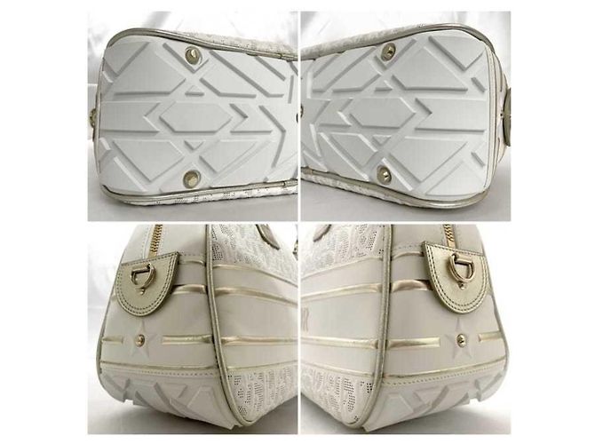 Borsa Boston Trotter Christian Dior Bianco - vista 8