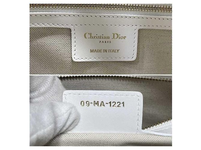 Borsa Boston Trotter Christian Dior Bianco - vista 9