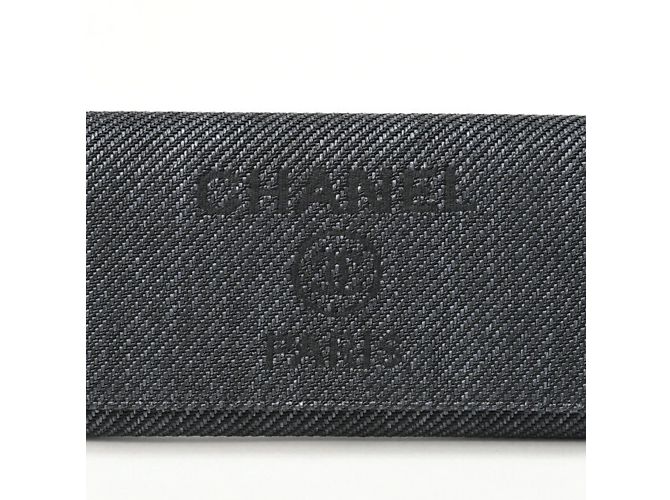 Cartera Larga Deauville Chanel Negro - vista 2