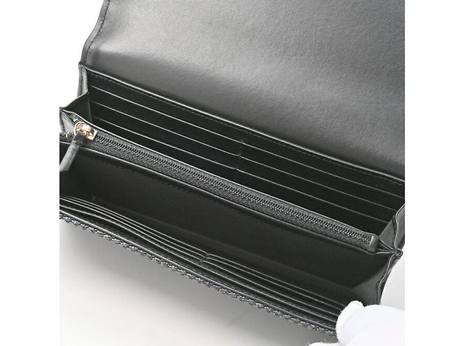 Cartera Larga Deauville Chanel Negro - vista 6