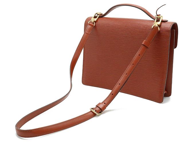 Borsa Monceau Epi Louis Vuitton Marrone - vista 2