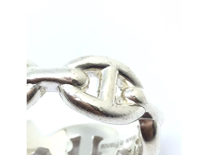 Ring Hermès Anello HERMES Enchene PM Argento - vista 4