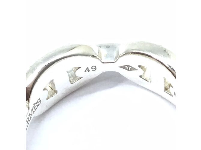Ring Hermès Anello HERMES Enchene PM Argento - vista 5