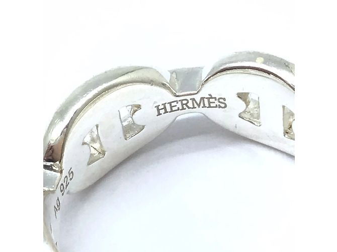 Ring Hermès Anello HERMES Enchene PM Argento - vista 6