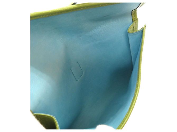 Borsa Clutch Hermès Jige Mini Dobris Turchese - vista 3