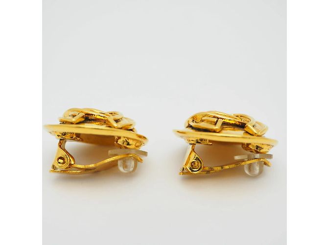 Orecchini rotondi Coco vintage di Chanel D'oro - vista 3