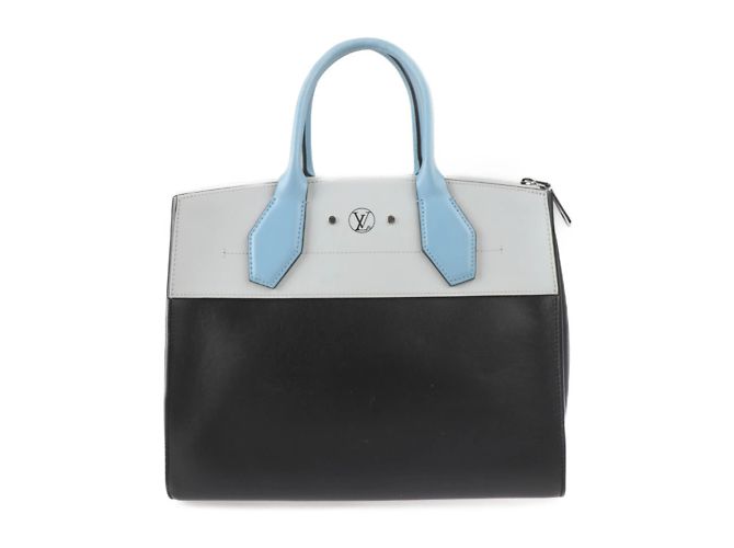 Borsa City Steamer MM Louis Vuitton Marrone Nero Blu - vista 3