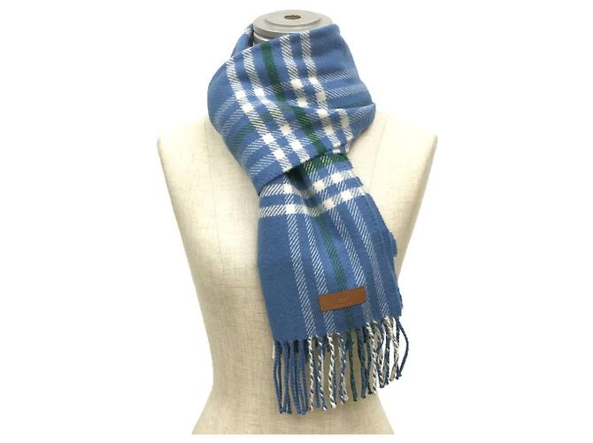 Hermès Stola in cashmere blu chiaro Hermes - vista 2