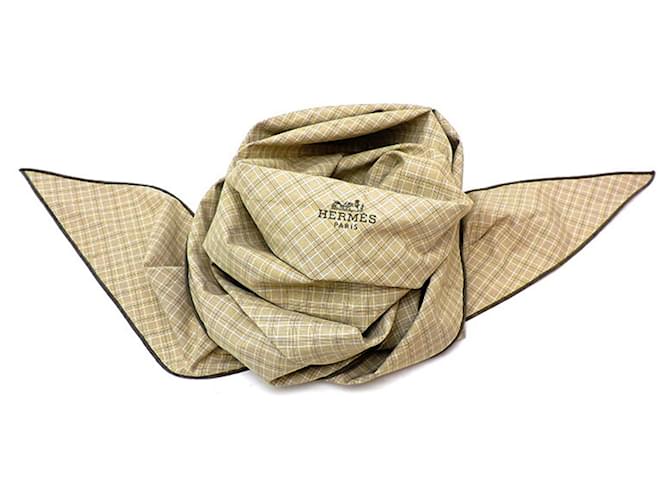 Hermès Hermes Rhombus Schal Khaki - Ansicht 2