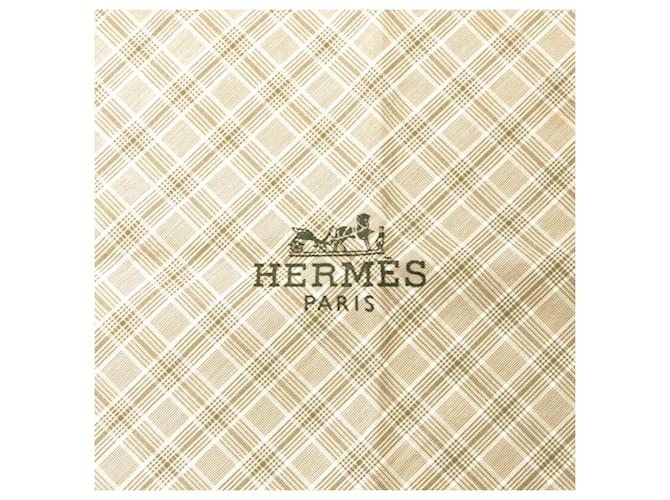 Hermès Hermes Rhombus Schal Khaki - Ansicht 3