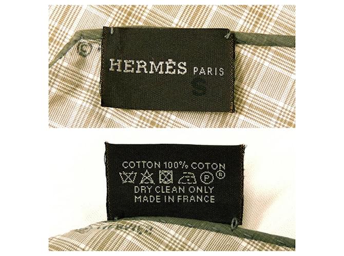 Hermès Hermes Rhombus Schal Khaki - Ansicht 4