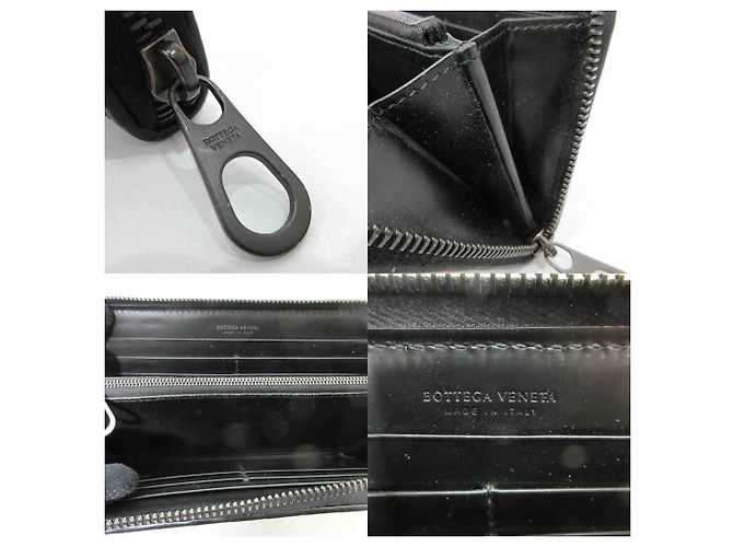 Cartera Larga Intrecciato Bottega Veneta Negro - vista 6