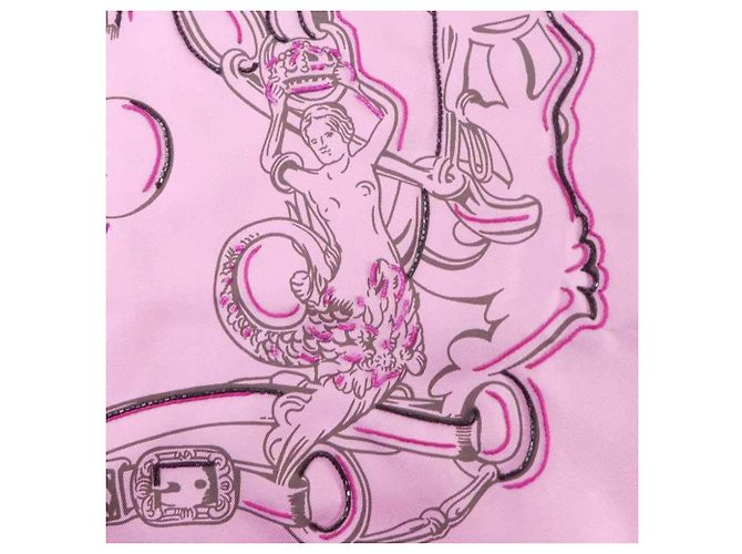Silk In Lenço de seda BRIDES de GALA da Hermès Rosa - vista 3