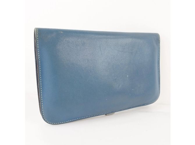 Hermès Cartera larga azul de ternero Dogon Hermes - vista 3