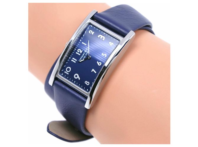 Tiffany & Co Tiffany East West Mini Quarz Analog Uhr Marineblau - Ansicht 2